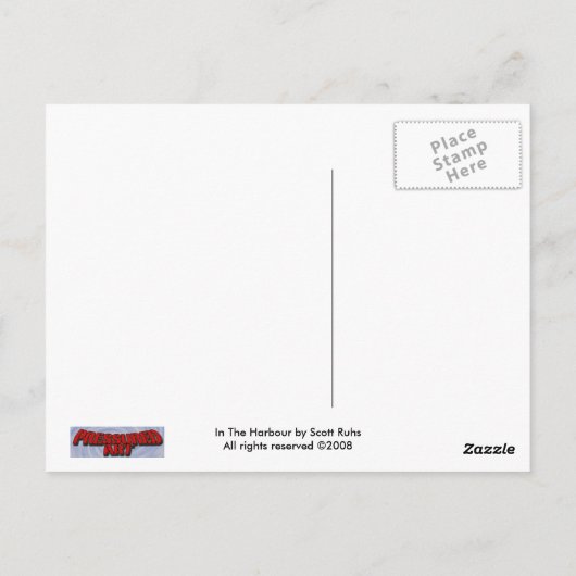 In het Harbour Briefkaart (Achterkant)