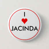 in het hart jacinda ronde button 5,7 cm (Voorkant)