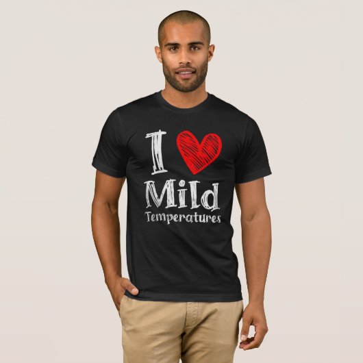 In het hart milde temperaturen t-shirt (Voorkant volledig)