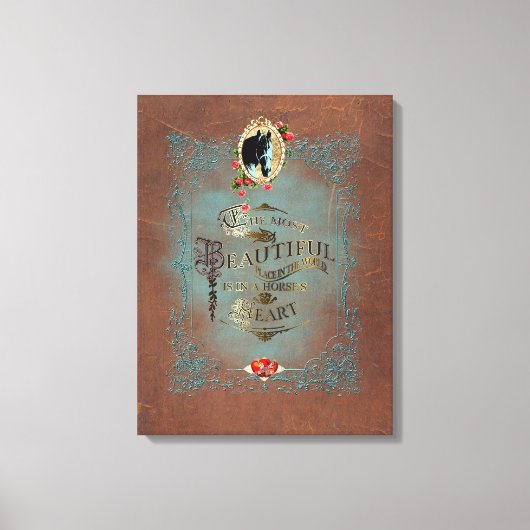 In het hart van een paard ~ gestreken canvas (Voorkant)