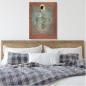 In het hart van een paard ~ gestreken canvas afdruk (Insitu (Slaapkamer))