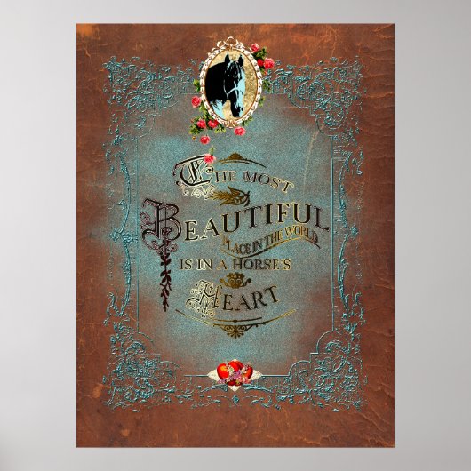 In het hart van een paard ~ Poster (Voorkant)