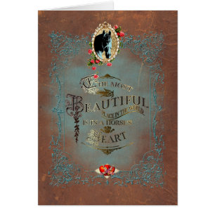 In het hart van een paard ~ Wenskaart