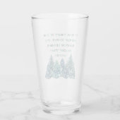 In het hart van het winterbos glas (Achterkant)