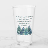 In het hart van het winterbos glas (Voorkant)