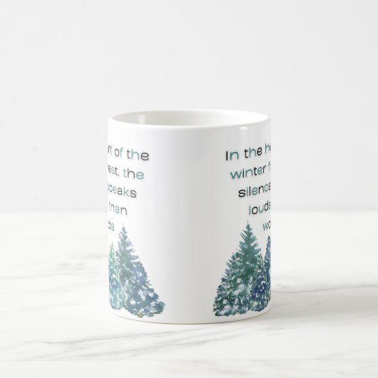 In het hart van het winterbos koffiemok (Center)