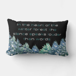 In het hart van het winterbos kussen