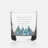 In het hart van het winterbos whisky glas (Voorkant)