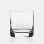 In het hart van het winterbos whisky glas (Achterkant)