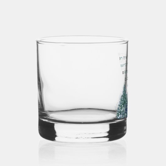 In het hart van het winterbos whisky glas (Rechts)