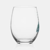 In het hart van het winterbos wijnglas zonder voet (Rechts)