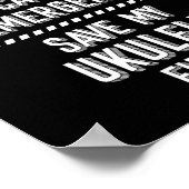 In het Hoesje van de noodsituatie, sla mijn Ukulel Poster (Hoek)