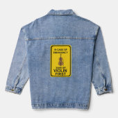 In het hoesje van de noodsituatie sparen Mijn vioo Denim Jacket (Achterkant)