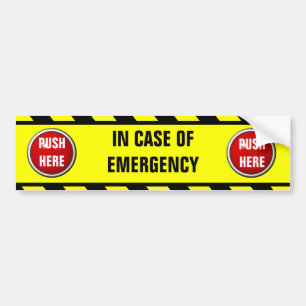 in het hoesje van de spoeddienst hier bumpersticker