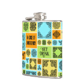 In het Hoesje van Noodsituatie Krijg Drink Grappig Heupfles (Links)