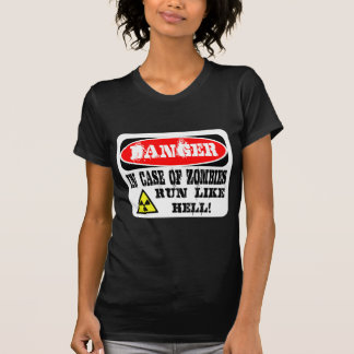 In het hoesje van zombies rennen als een hel! t-shirt