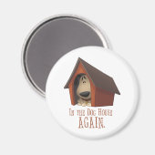 In het hondenhuis. magneet (Voorkant / Achterkant)