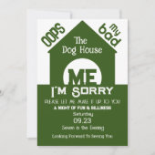 In het hondenhuis spijt het me kaart (Voorkant)
