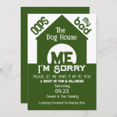 In het hondenhuis spijt het me kaart (Voorkant / Achterkant)