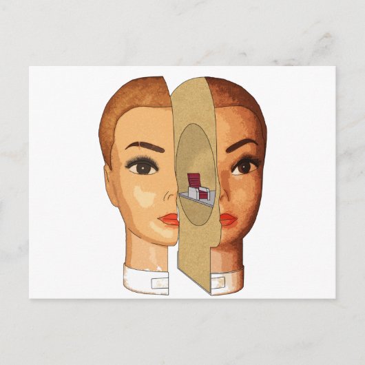 in het hoofd briefkaart (Voorkant)