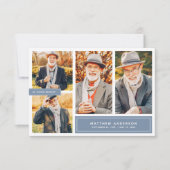 In het houden van geheugen Moderne Kleur Vier Foto Bedankkaart (Voorkant)