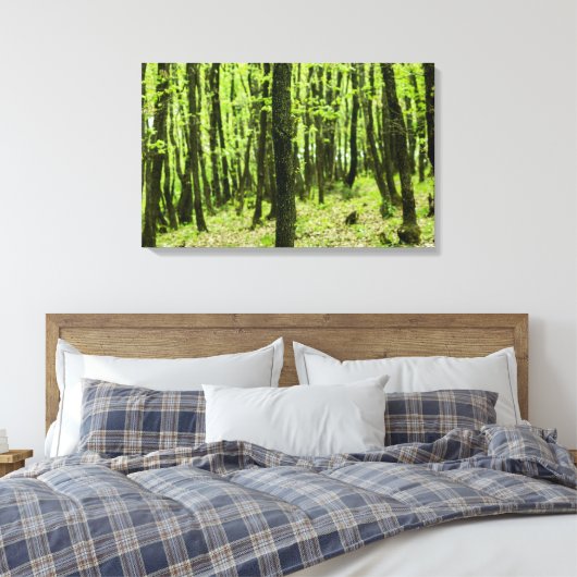 In het Hout Canvas Afdruk (Insitu (Slaapkamer))