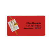 In het hout etiket (Voorkant)