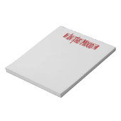 In het hout notitieblok (Linkerzijde)