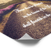 In het Huis van de Heer KJV Bijbelverse Poster (Hoek)