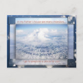 In het huis van mijn vader briefkaart (Voorkant)