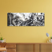 in het in de tuin omwikkelde canvas afdruk (Insitu (Woonkamer))