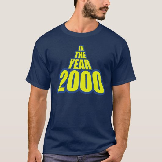 in het jaar 2000 t-shirt (Voorkant)