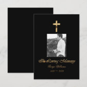 In het Jubileum van het Geheugen Golden Cross Deat (Voorkant / Achterkant)