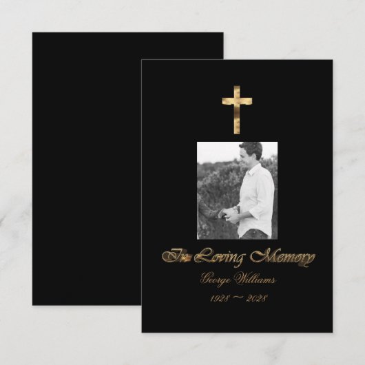 In het Jubileum van het Geheugen Golden Cross Deat (Voorkant / Achterkant)