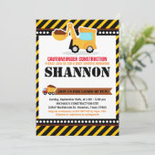 IN HET KADER VAN DE BABY SHOWER VAN DE BOUW KAART (Staand voorkant)