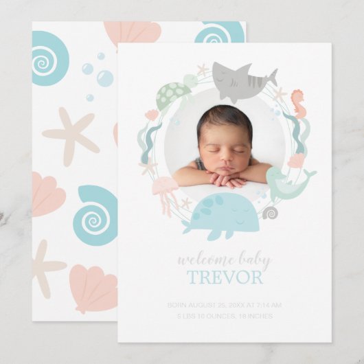 In het kader van de bekendmaking van de Baby van d Kaart (Voorkant / Achterkant)