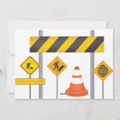 In het kader van de "Birthday Party" voor de bouw Feestdagenkaart (Achterkant)