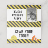 In het kader van de bouw van de vogeldagactiviteit plaatskaartje (Buitenkant ongevouwen)