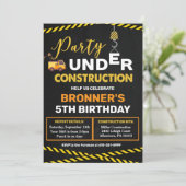 In het kader van de bouw van de vogeldaguitnodigin kaart (Staand voorkant)