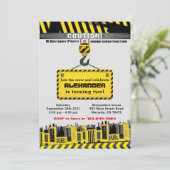 In het kader van de bouw van een vrachtwagenfeest kaart (Staand voorkant)