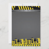 In het kader van de bouw van een vrachtwagenfeest kaart (Achterkant)