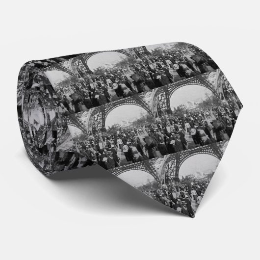In het kader van de Eiffeltoren 1900 Parijs Stropdas (Opgerold)
