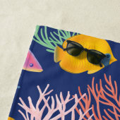 In het kader van de oceaankleurige Waterverf vis e Strandlaken (In situ)