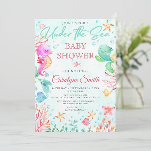 In het kader van de sjabloon van het baby shower v kaart (Staand voorkant)