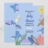 In het kader van de uitnodiging tot Baby shower va (Voorkant / Achterkant)