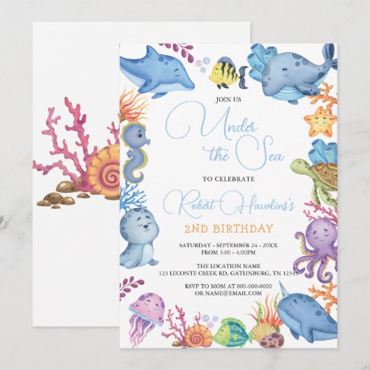 In het kader van de uitnodiging tot geboorte van Z (Voorkant / Achterkant)