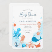 In het kader van de uitnodiging tot het Baby showe (Voorkant / Achterkant)