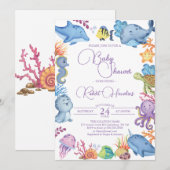 In het kader van de uitnodiging tot het Baby showe (Voorkant / Achterkant)