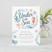 In het kader van de uitnodiging tot het Baby showe (Staand voorkant)