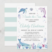 In het kader van de uitnodiging tot het Baby showe (Voorkant / Achterkant)